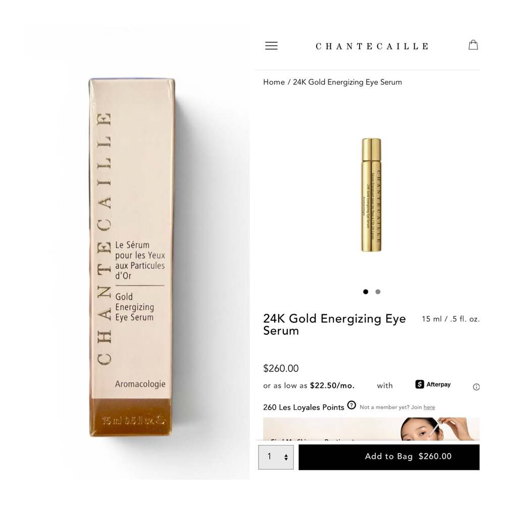 Chantecaille Gold Energizing Eye Serum 15ml/0.52oz. NIB! MSRP $260!